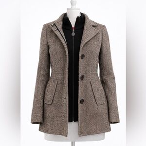 Esprit Brown Tweed Trench Coat